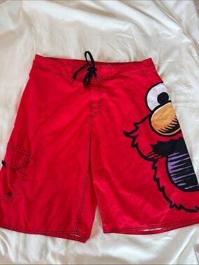 Sesame Street Red Elmo Men’s Swim Trunks